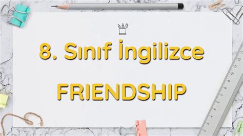 8 sınıf ingilizce friendship slayt